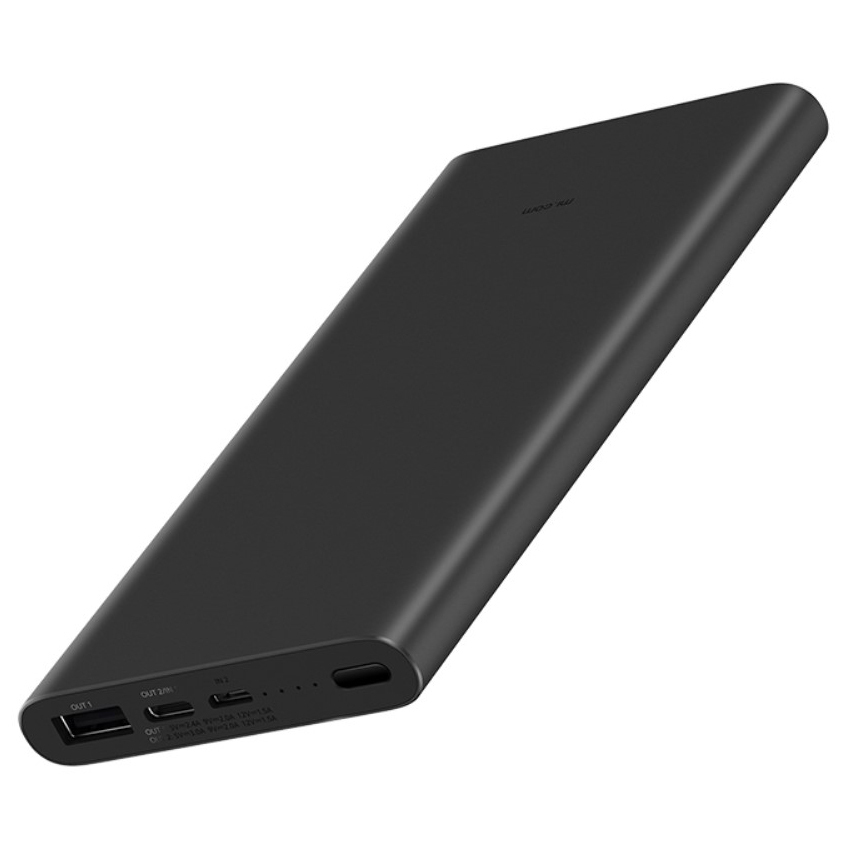 Xiaomi 10000mah Mi Power Bank 3 Usb Type C Charger Black